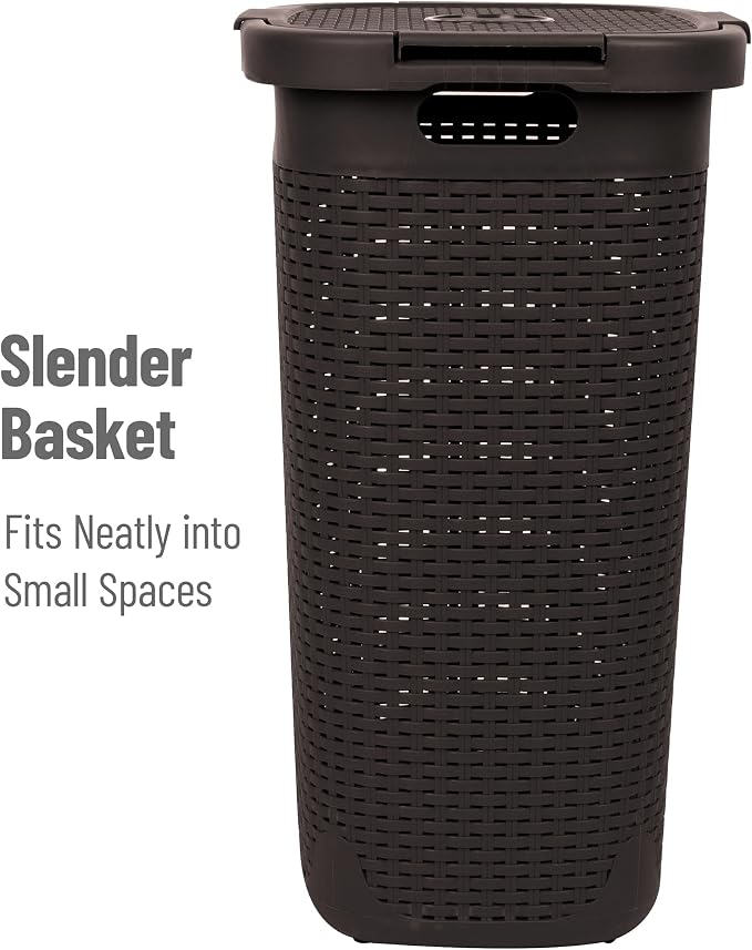 Mind Reader Slim Laundry Hamper - Image 6
