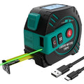2-in-1 Laser Tape Measure USB-C Recharge 262Ft Laser & 16Ft Tape Green-Beam by SGSURGOAL
