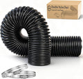 Diesel Heater Ducting 3inch 16FT, Nylon Flexible Duct Hose, Insulated Duct Vent Hose for Diesel Heater, 3D Printer, Dryer Vent, RV, Boat Blower, Ventilation Systems, Black