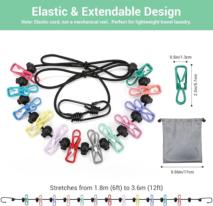 Retractable Portable Travel Clothesline - Image 2