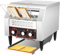 Commercial Conveyor Toaster-300 Slices/Hour, 2200W Stainless Steel Toasters with Double Heating Tubes & Adjustable Speed, Toaster Ovens Countertop for Raditional White Slices, Wheat Bagel Halves