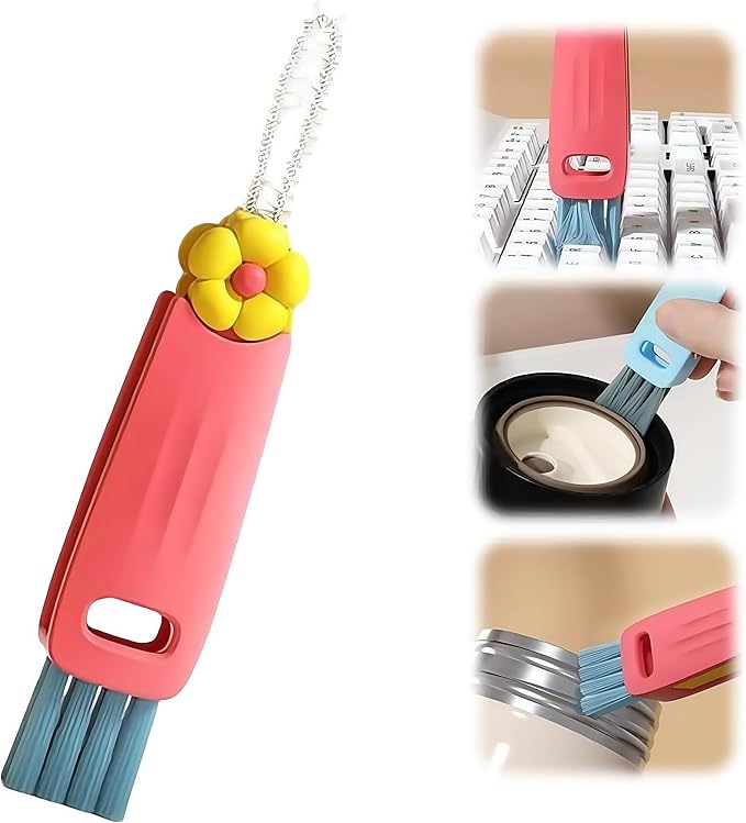 3 in 1 Cup Lid Cleaning Brush, Portable Cup Lid Cleaner by Shrunqi