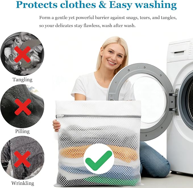 6 Pack XX-Large Mesh Laundry Bags - Image 8