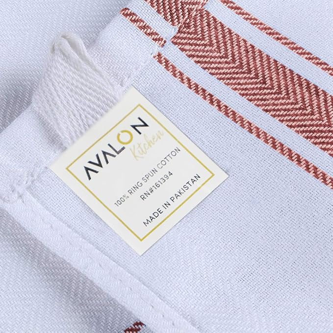 Dish Towels 45 Pack Multi-Stripe 100% Cotton Kitchen Towel 15x25 Inch Tea Towels - Image 7