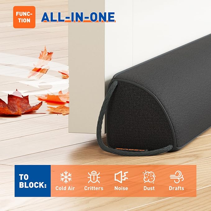 MAGZO Under Door Draft Stopper 30 Inches, Sound Proofing - Image 5