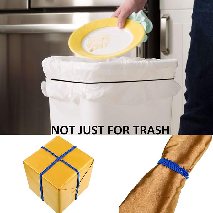 Trash Can Elastic Rubber Bands, Fits 13 to 30 Gallon Trash Cans, Durable - Image 4