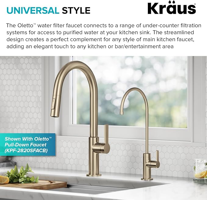 KRAUS Oletto Single Handle Drinking Water Filter Faucet - Image 3