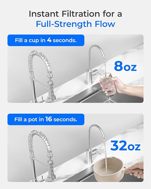 Waterdrop TSU 0.01 Micron Ultra Filtration Under Sink Water Filter System | - Image 8