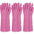 Mamison Rubber Dishwashing Gloves, Non-Slip Kitchen, 3 Pairs | Korean natural by QualityKitchenandHome