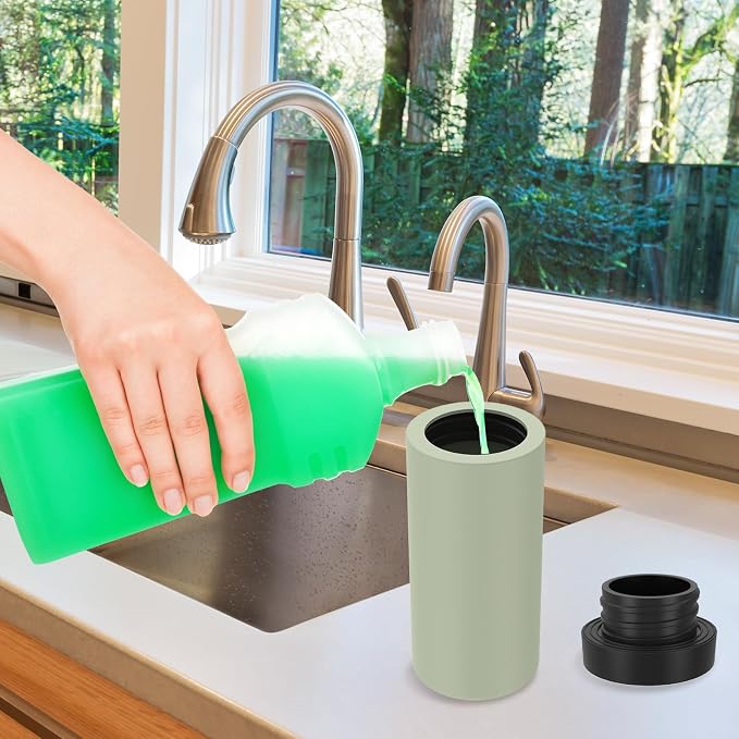Silicone Dish Soap Dispenser, Reusable Dish Soap Bottle, Refillable Dish Soap - Image 8