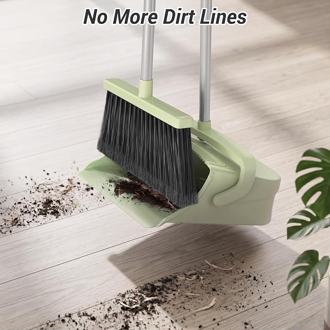 Broom with Dustpan Set for Pet Hair & Dust Cleanup - Image 4