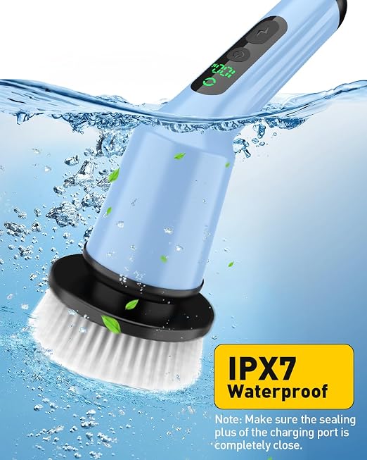 Electric Spin Scrubber for Bathroom, Shower Scrubber - Image 7