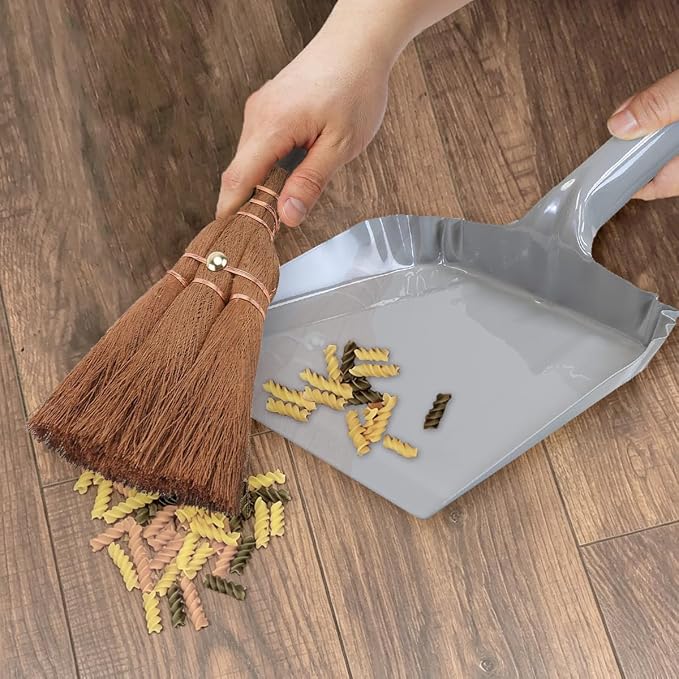 Small Metal Dust Pan and Brush for Fireplace - Image 5