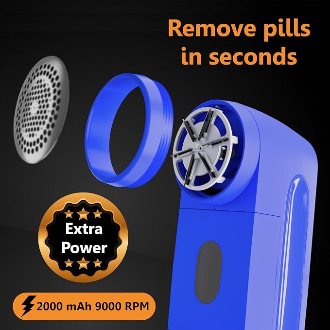 Pionix Fabric Shaver, Sweater Shavers to Remove Pilling, High-Perf Defuzzer - Image 5