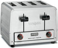 Waring Commercial WCT805B 4-Slice Heavy Duty Commercial Pop-Up Toaster, 208/240V, 2028/2700W, 6-20 Phase Plug, Silver, 10.5 x 11.5 x 9 inches