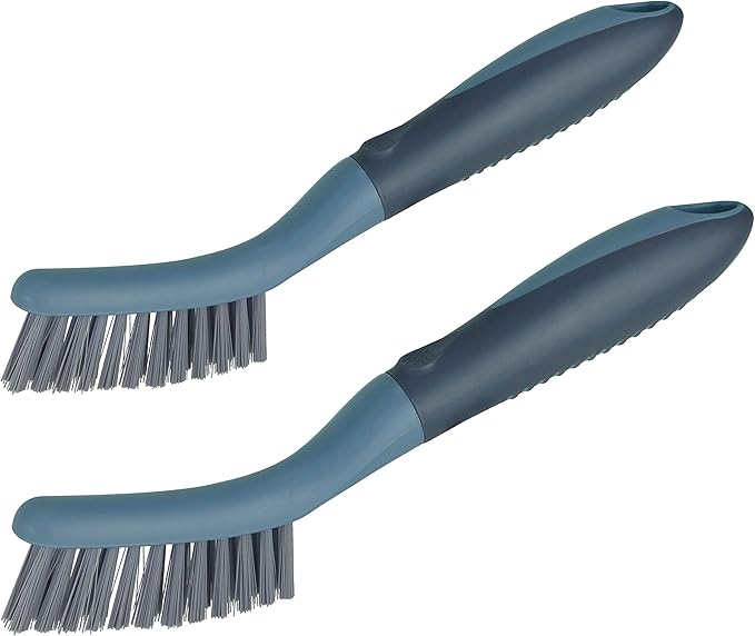2 Pack Grout Scrub Brush with Stiff Bristles | Small Cleaning Brush by PHYEX