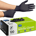 Inspire Black Nitrile Disposable Gloves | 4.5 Nitrile Disposable Safety Medical by Inspire