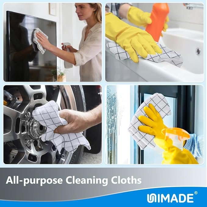 UNIMADE Microfiber Cleaning Cloths, 100 Sheets Kitchen Towels & Dish Cloths - Image 8