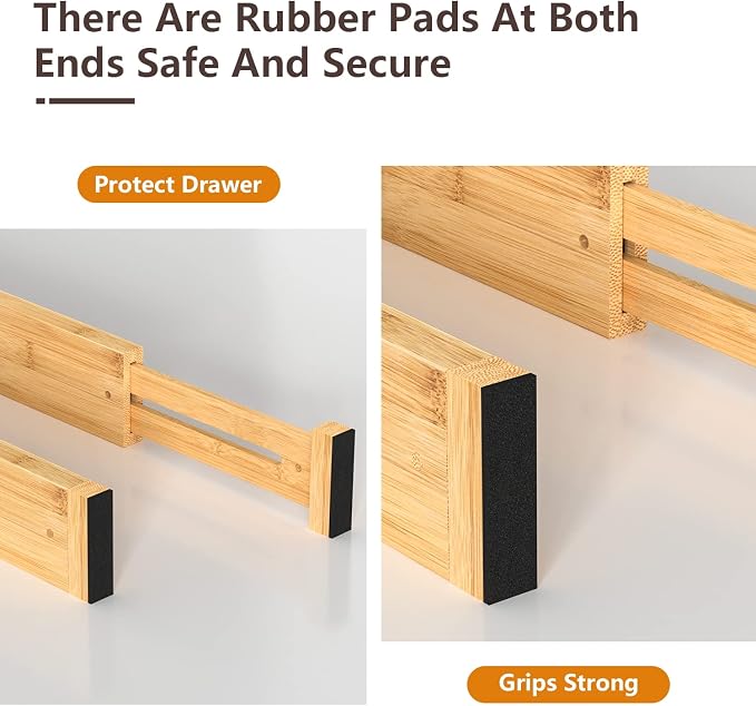 4 PCS Drawer Divider, Expandable Separators - Image 3