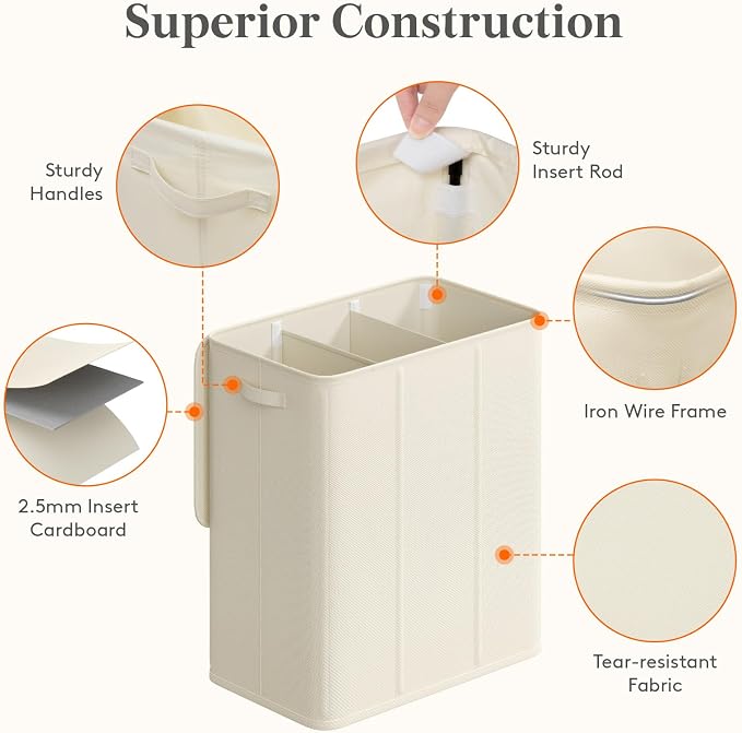 Lifewit Triple Laundry Hamper - Image 2