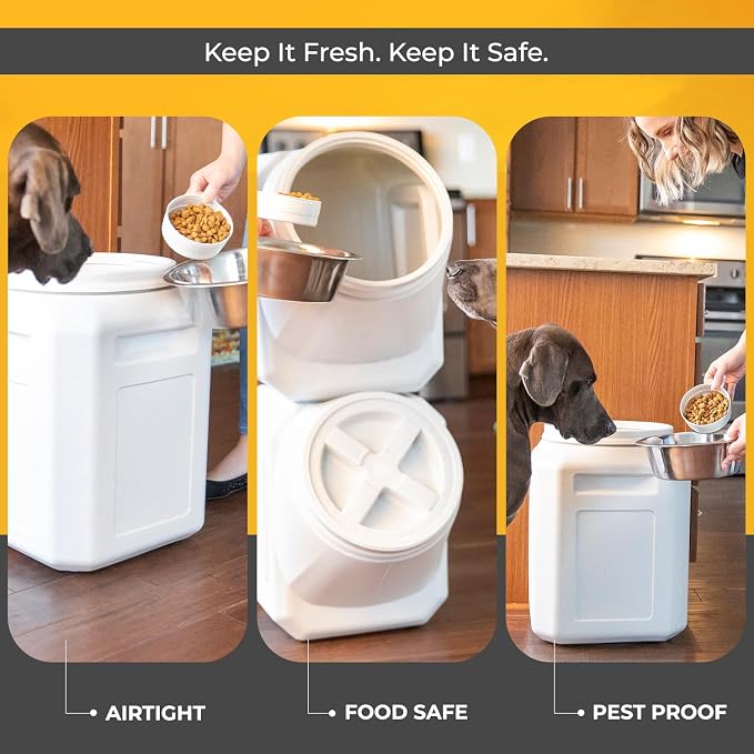 Vittles Vault Airtight Pet Food Storage Container + Scoop, Sealed Airtight - Image 16