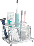 Luxspire Toothbrush Holders for Bathroom, Stainless Steel, 3 Slots, Toothbrush by Luxspire