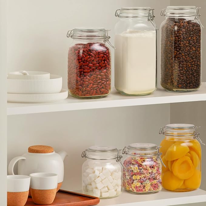 ComSaf Square Glass Pantry Jars - Image 2