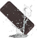 ZLR Small Dish Drying Mat for Kitchen Counter, Coffee | Narrow Silicone Drainer by ZLR