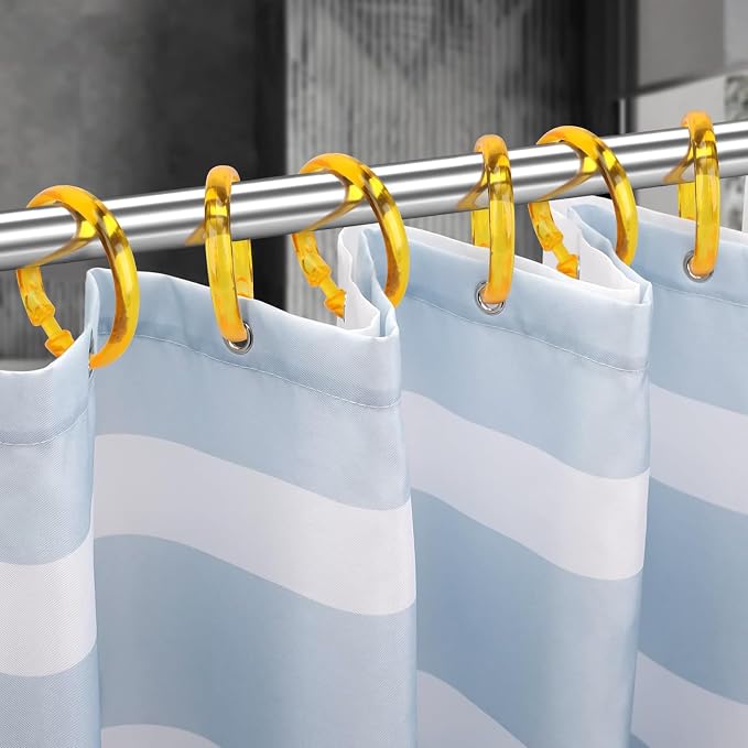 Golden Yellow Shower Curtain Hooks - Image 5
