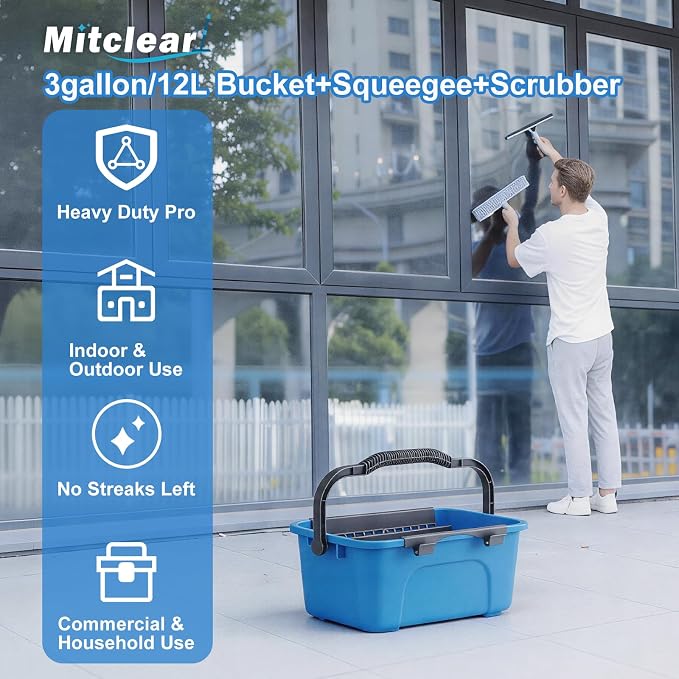 Window Cleaning Kit with Bucket 3 Gallon - Image 2