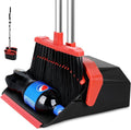 Broom and Dustpan Set for Home, ZeroGap Lip, Upright Storage Broom Combo for by Tiumso