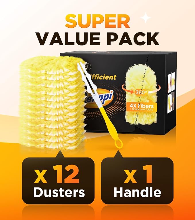 Heavy Duty Duster Refills for Swiffer Duster, Unscented Disposable Dusters for - Image 6