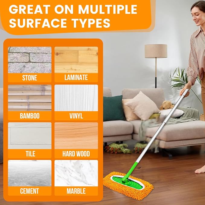 6Pcs Reusable Microfiber Mop Pads Compatible - Image 6