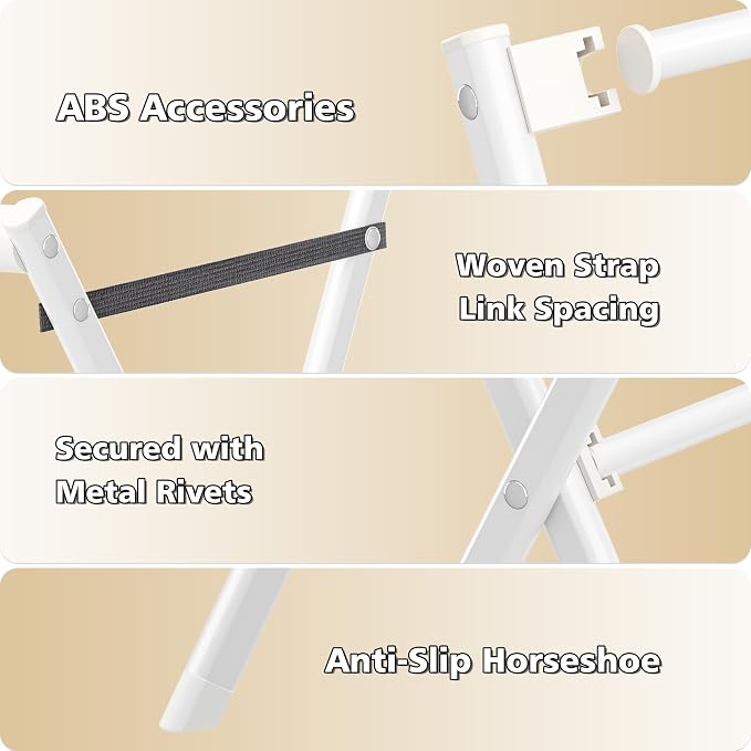 Drying Rack Clothing, 12 Drying Poles - Image 9