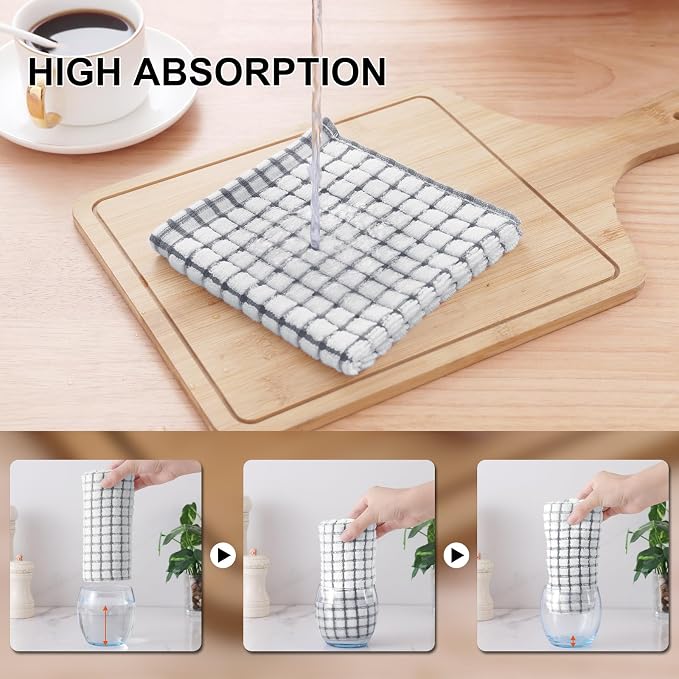 Kitinjoy Cotton 6 Pack Terry Kitchen Towels - Image 3