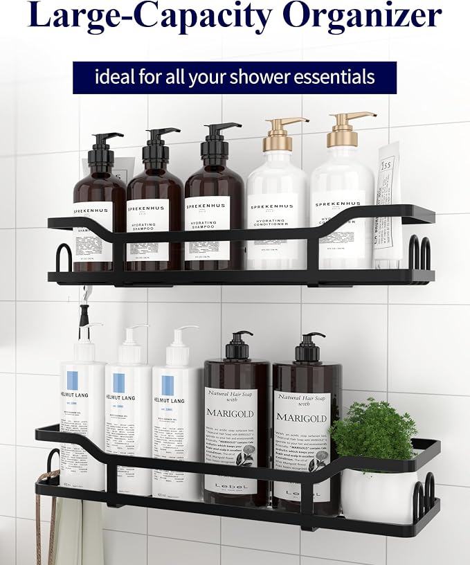 Kitsure Shower Caddy, Adhesive Shower Organizer - Image 6