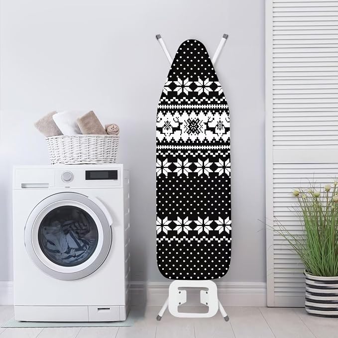 Snowflake Pattern Ironing Board Cover and Pad, Anti-Burning Heat Reflective - Image 4