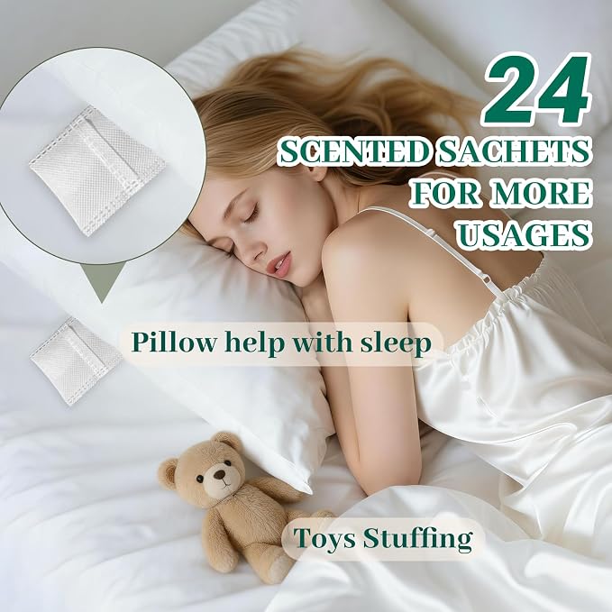 24Pcs Eucalyptus Sachets for Drawers and Closets, Natural Closet Freshener - Image 6