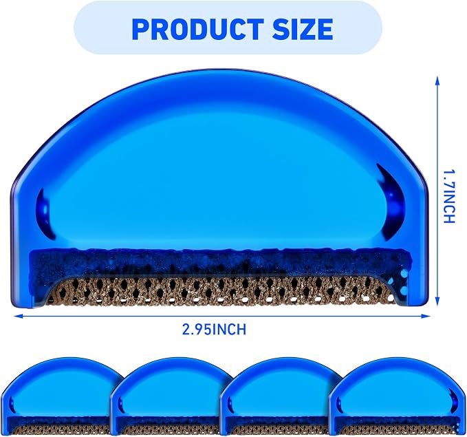 Boao 4 Pieces Sweater Combs to Remove Pilling Sweater Defuzzer, Minimalist | - Image 2
