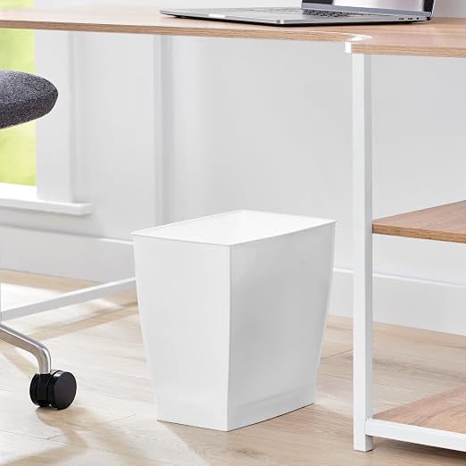 iDesign, Plastic Spa Rectangular Trash, Waste Basket Garbage Can - Image 5