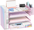 Desk Organizers and Accessories, 4-Tier Desktop File Organizer by OPNICE