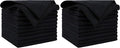 AIDEA Microfiber Cleaning Cloth Black 10PK, Microfiber Towels by AIDEAHOME