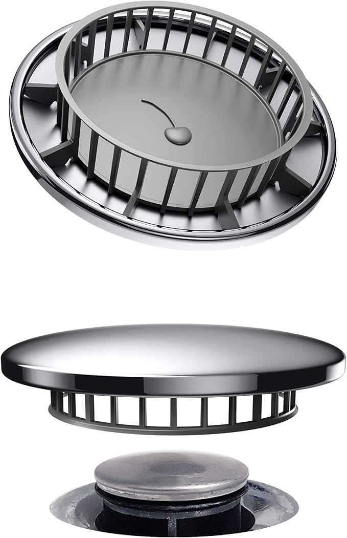 Tub Flo Stainless Steel Shower Drain Hair Catcher, Hair Stopper by ChromeCherry