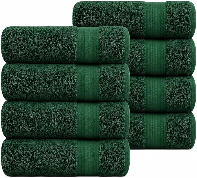 100% Cotton Hand Towels 18x28 Inches, 600 GSM, Soft & Absorbent by AmpleDecor