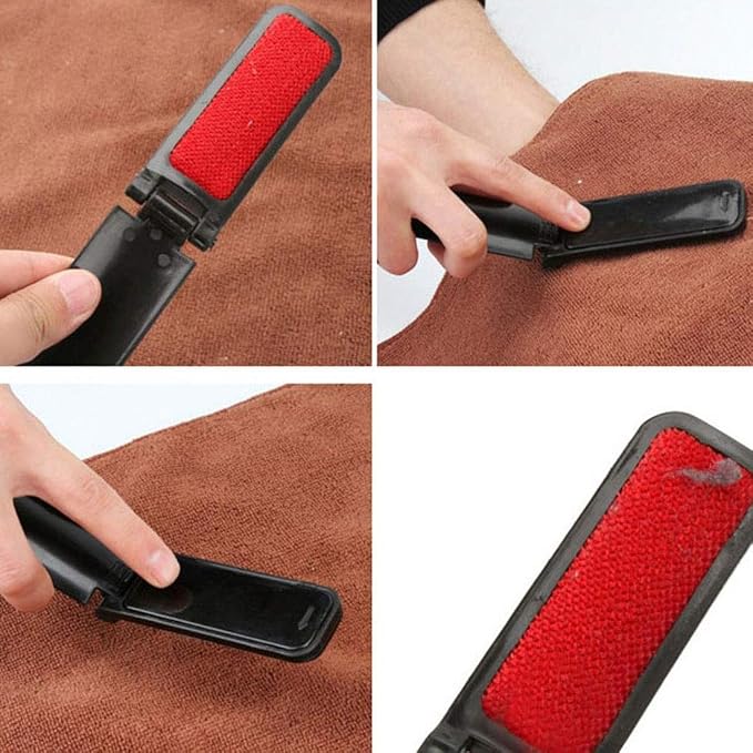 GARASANI 3 Pack Portable and Foldable Plastic Fold Clothing Dust Brush Pet Hair - Image 8