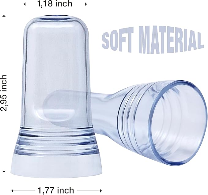 Esatto 24 Pieces Pour Spout Covers - Translucent Liquor Bottle Toppers, Universal Bottle Pour Dispenser, Liquor Bottle Covers Bottle Cover Dust for Home Kitchen Tools Supplies