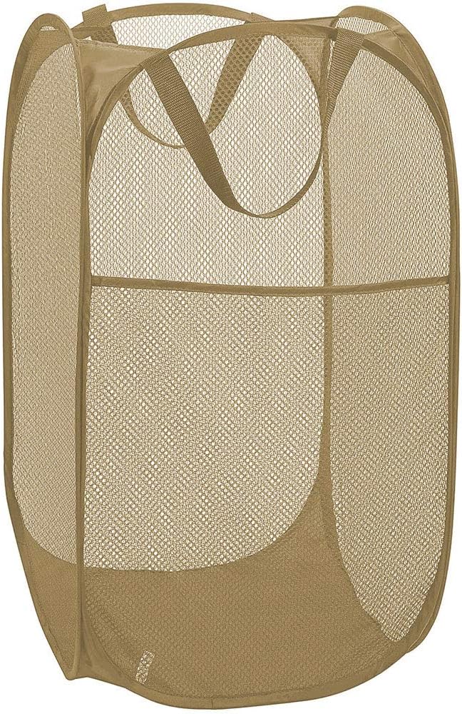Mesh Popup Laundry Hamper, Foldable Laundry Basket Clothes Hamper by Buenod