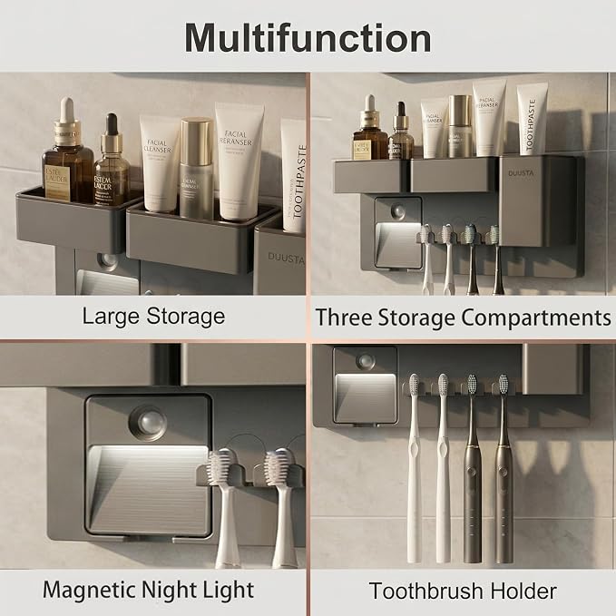 Toothbrush Holders for Bathrooms Toothbrush Holders Wall Mounted - Image 4