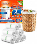 3 Gallon 140 Counts Strong Trash Bags Garbage Bags by RayPard, fit 10-12 Liter by RayPard