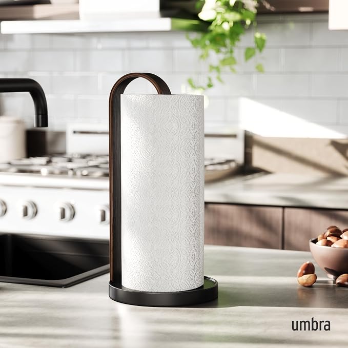 Umbra Bellwood Paper Towel Holder, Wooden - Image 2